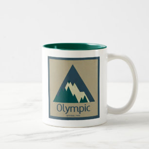 Taza Bicolor Olympic National Park Rústico