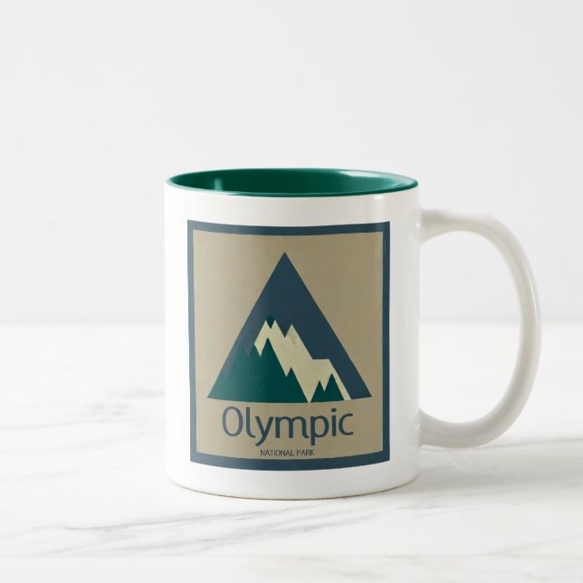 Taza Bicolor Olympic National Park Rústico (Derecha)