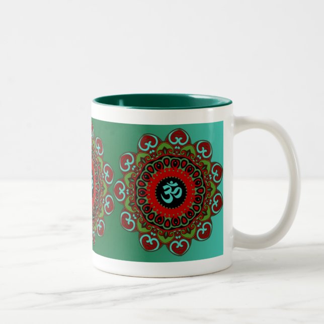 Taza Bicolor OM del caos asalta - pacífico (Derecha)