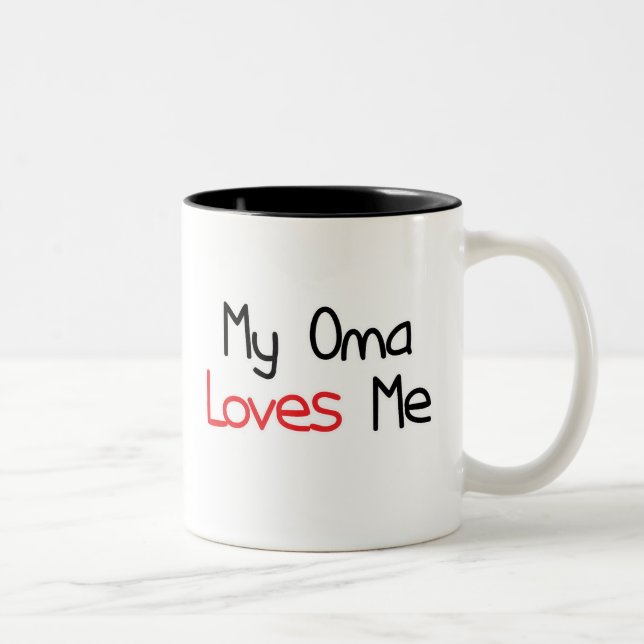 Taza Bicolor Oma me ama (Derecha)