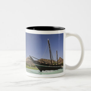 Taza Bicolor Omán, Mascate, Al Bustán. Ronda de Al Bustán,