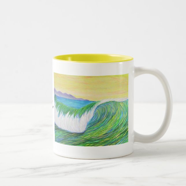 Taza Bicolor onda de lápiz (Derecha)