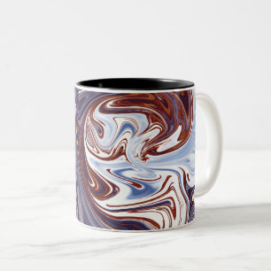 Taza Bicolor ondas monstruosas Mejor pintura abstracta