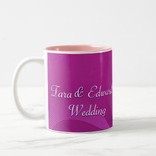 Taza Bicolor Ondas púrpuras