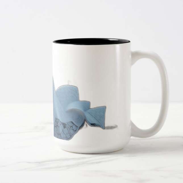 Taza Bicolor Ópera de Sidney con patrones de encaje (Derecha)