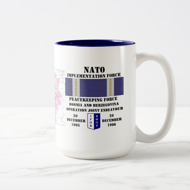 Taza Bicolor Operación Endeavor Conjunto (Derecha)
