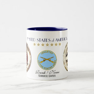 Taza Bicolor Operación los Libertad-E.E.U.U. iraquíes
