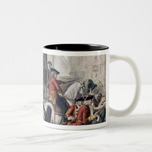 Taza Bicolor Opinión Daniel Defoe en la picota en la barra del