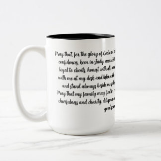 Taza Bicolor Oración de abogados por Thomas More