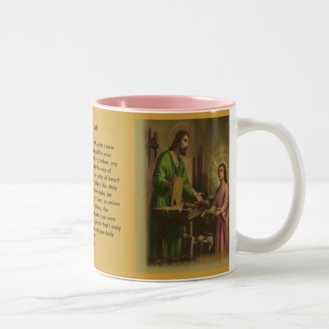 Taza Bicolor Oración de San José (Derecha)