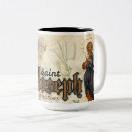 Taza Bicolor Oración San José Memorare Religión Católica