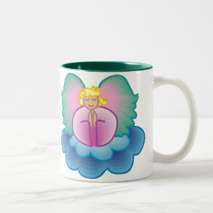 Taza Bicolor Orando Angel Mug