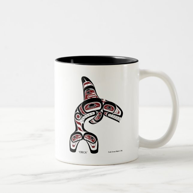 Taza Bicolor orca (Derecha)