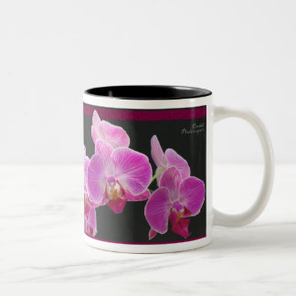 Taza Bicolor Orchid Phalae Mug