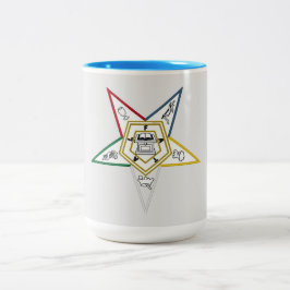 Taza Bicolor Orden del OES de la Estrella Oriental