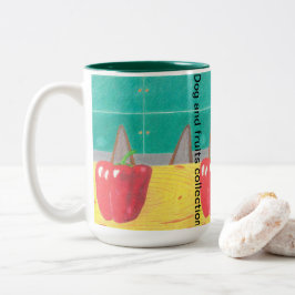 Taza Bicolor Orejas de perro y pimienta