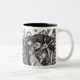 Taza Bicolor Orfeo que juega a los animales, 1500