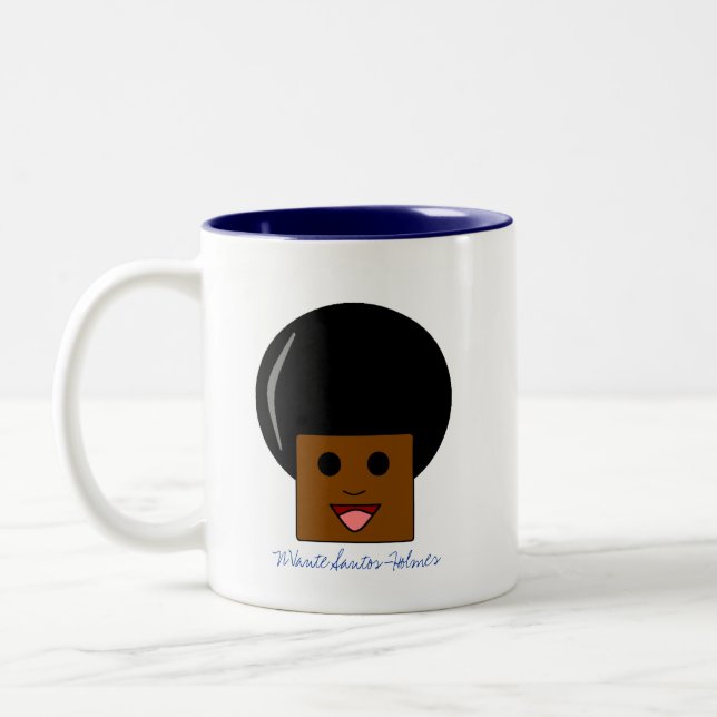 Taza Bicolor Orgullo Africano-Filipino-Americano (Izquierda)
