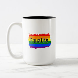 Taza Bicolor Orgullo Arcoíris Igualdad
