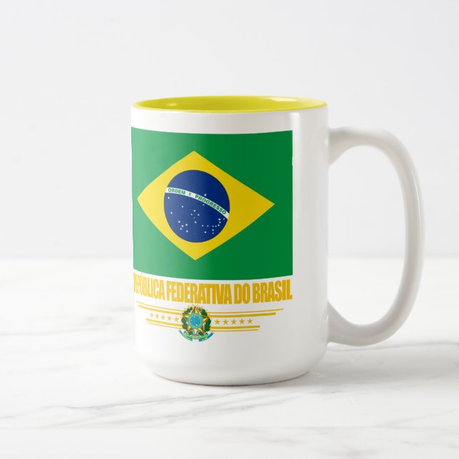 Taza Bicolor Orgullo brasileño (Derecha)