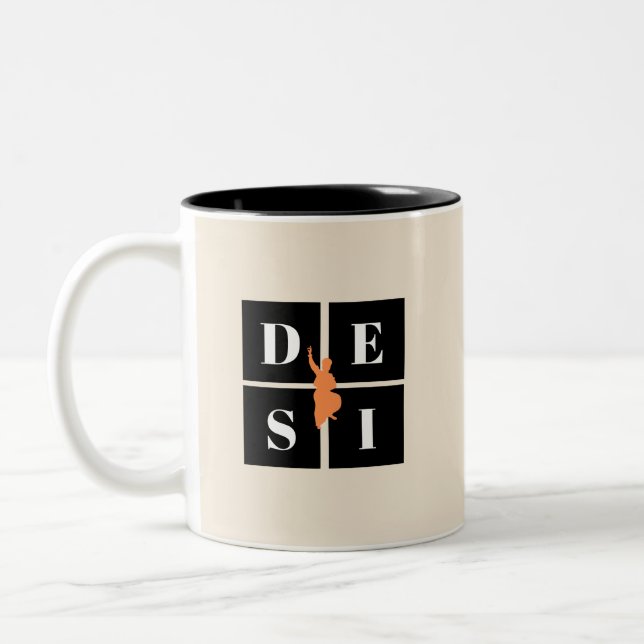 Taza Bicolor orgullo indio indio de desi Bhangra (Izquierda)