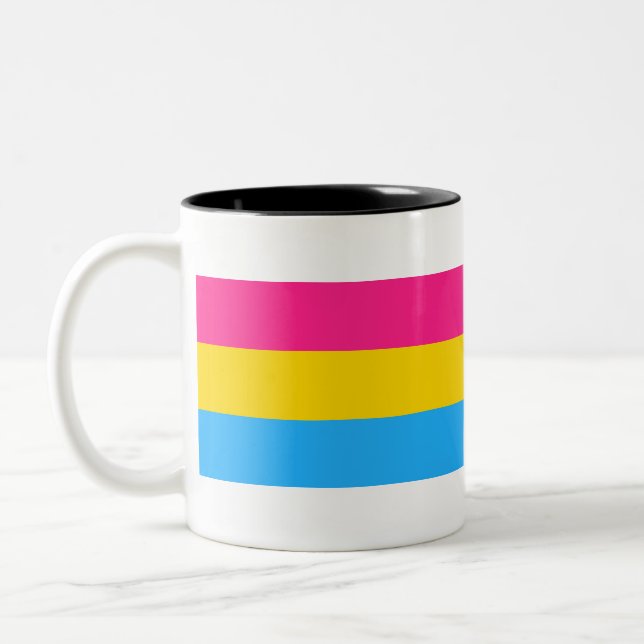 Taza Bicolor Orgullo Pansexual (Izquierda)