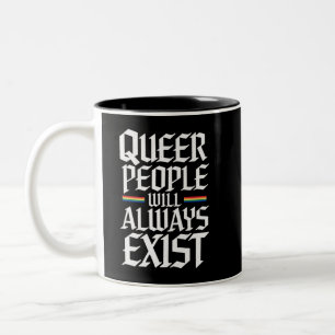 Taza Bicolor Orgullo queer Orgullo queer La gente queer siempre