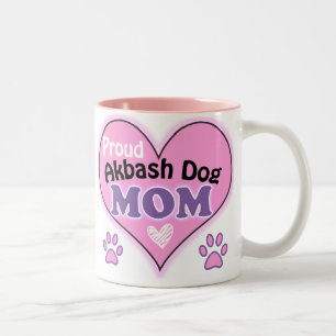 Taza Bicolor Orgullosa Akbash Dog Mom
