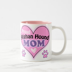 Taza Bicolor Orgullosa madre de un heound afgano