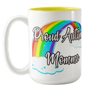 Taza Bicolor Orgullosa Mamá de Autismo