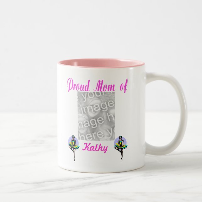 Taza Bicolor Orgullosa Mamá Mug (Derecha)