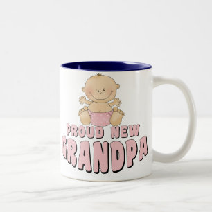 Taza Bicolor Orgullosa Nueva Abuelo Mujer
