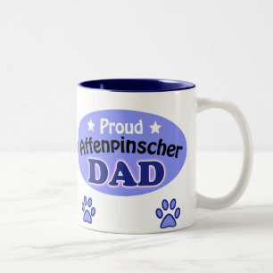Taza Bicolor Orgulloso Affenpinscher Dad