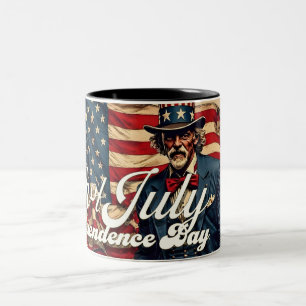 Taza Bicolor Orgulloso Alma del 4 de julio