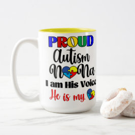 Taza Bicolor Orgulloso autismo Nana