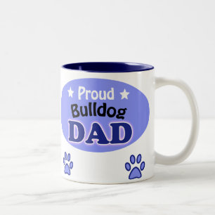 Taza Bicolor Orgulloso Bulldog Papá
