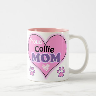 Taza Bicolor Orgulloso Collie Mom