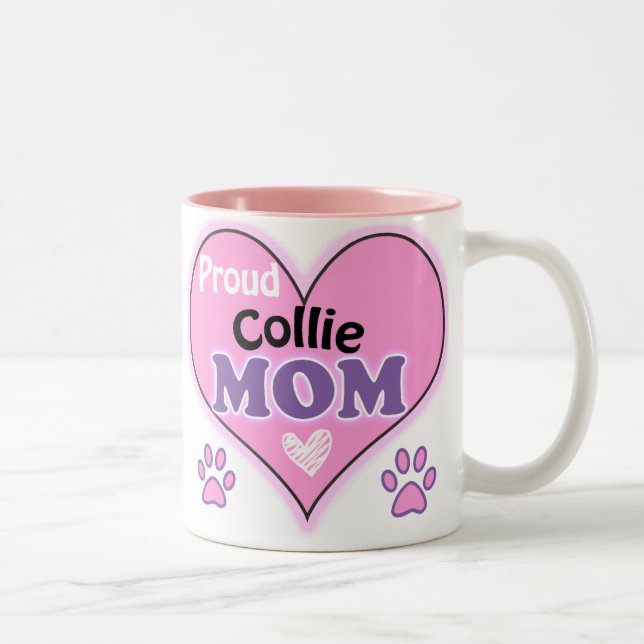 Taza Bicolor Orgulloso Collie Mom (Derecha)