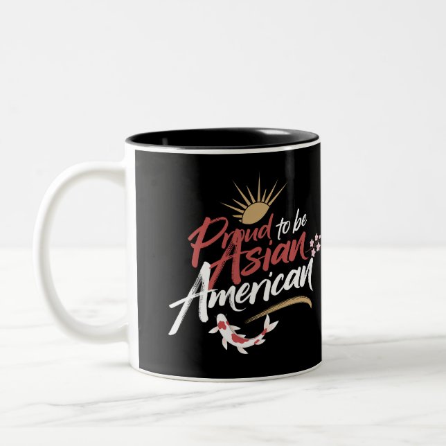 Taza Bicolor Orgulloso de ser una América asiática (Izquierda)
