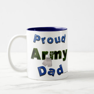 Taza Bicolor Orgulloso Ejército Papá Mug