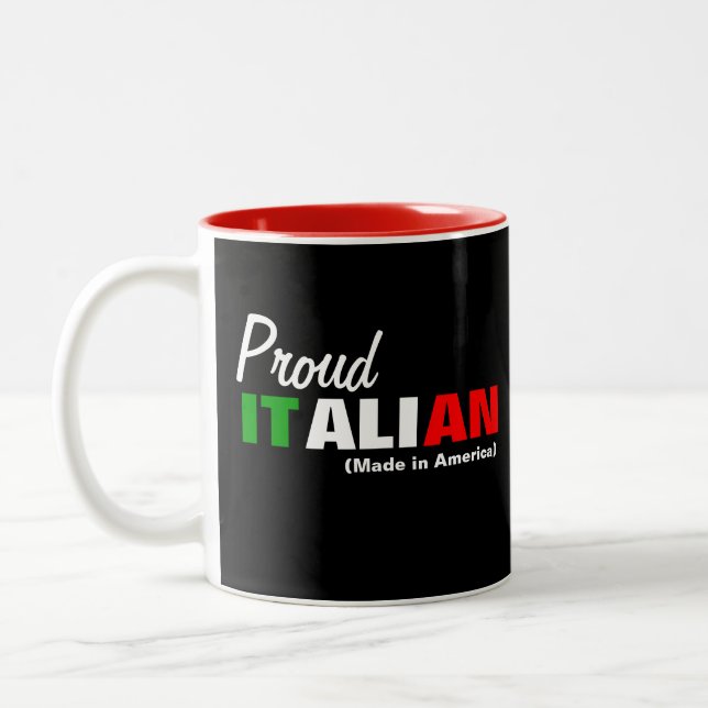 Taza Bicolor Orgulloso italiano (Izquierda)