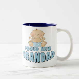 Taza Bicolor Orgulloso Nuevo Abuelo Chico