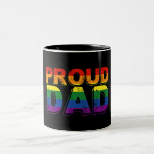 Taza Bicolor Orgulloso padre LGBT Padre Orgulloso Gay