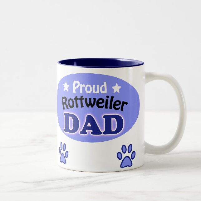 Taza Bicolor Orgulloso Rottweiler Dad (Derecha)