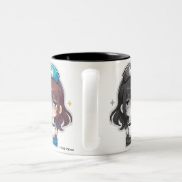 Taza Bicolor Original Chibi Nurse - Café con Cansancio