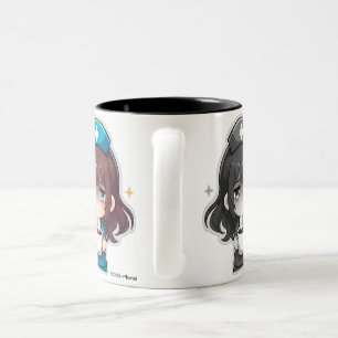 Taza Bicolor Original Chibi Nurse - Café con Cansancio