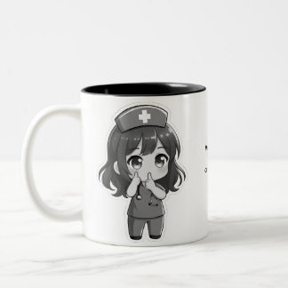 Taza Bicolor Original Chibi Nurse - The Midnight Hush