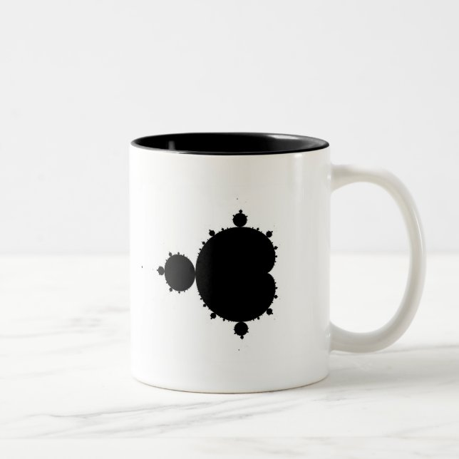 Taza Bicolor Original Mandelbrot Set 01 - Fractal Mug (Derecha)