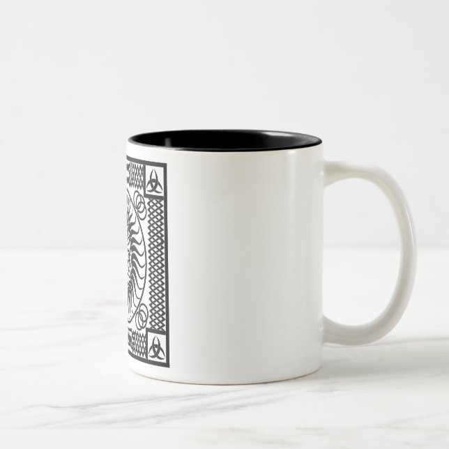 Taza Bicolor Ornamento celta Single (Derecha)