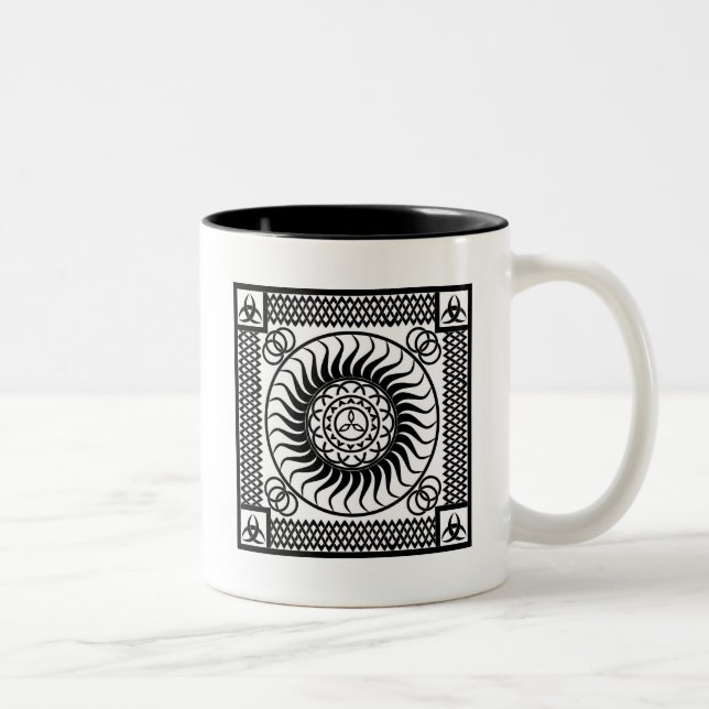 Taza Bicolor Ornamento celta Single (Derecha)